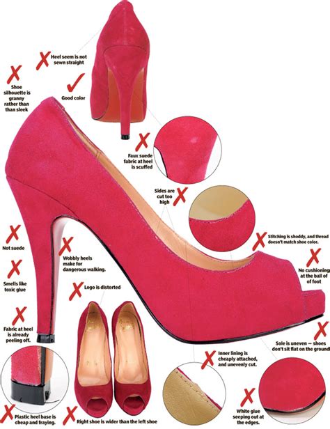 how to spot fake designer shoes|christian louboutin knock off shoes.